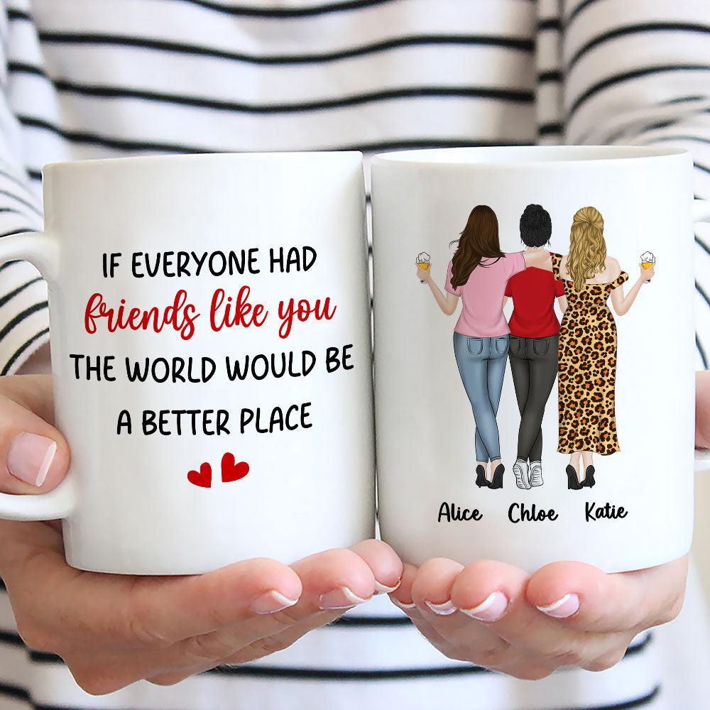Custom Best Friend, Christmas & Birthday Friendship Keepsake Gift • Friends Like You - Personalized Coffee Mug