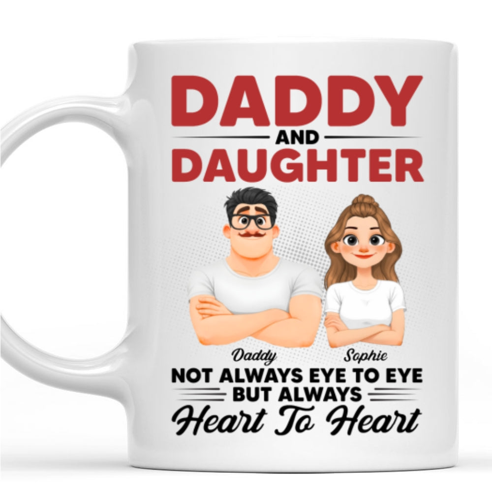 Custom Father's Day, Special Gift for Dad & Grandpa • Dad And His Daughter - Personalized Coffee Mug