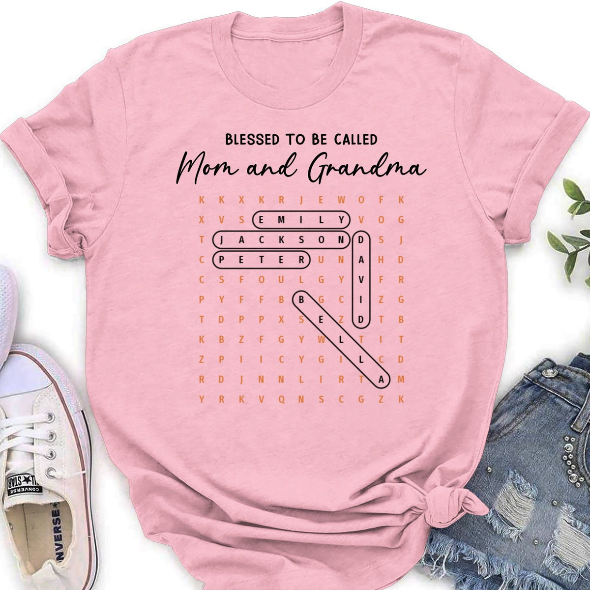 Custom Mother's Day Gift for Mom & Grandma • Blessed With Endless Family Joy - Personalized Shirt