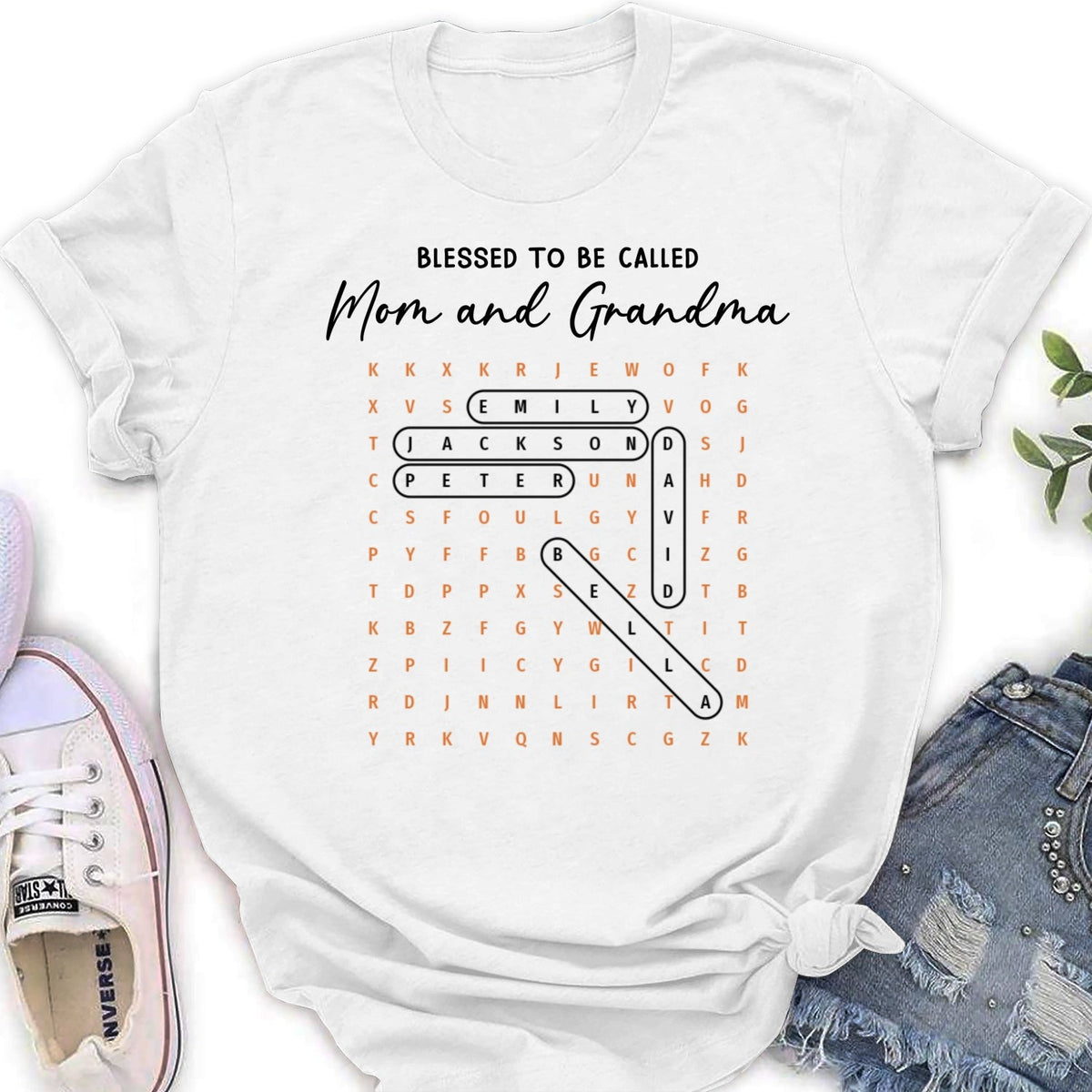 Custom Mother's Day Gift for Mom & Grandma • Blessed With Endless Family Joy - Personalized Shirt