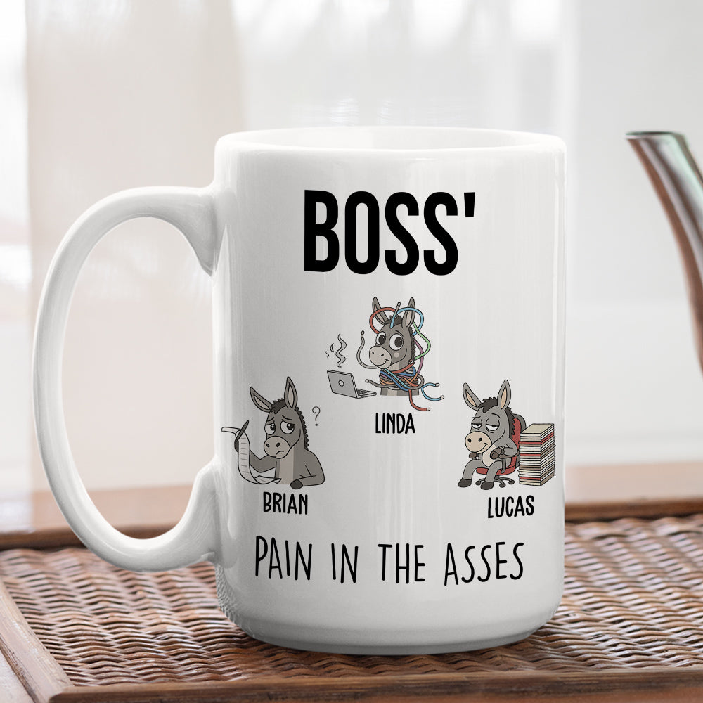 Custom Coworker, Christmas & Birthday Team Appreciation Gift • Funny Donkey Office Team - Personalized Coffee Mug