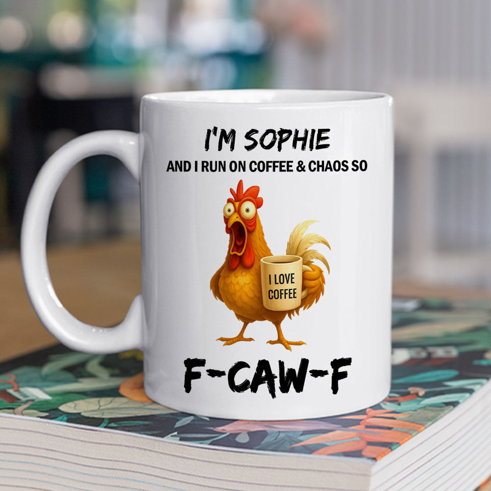 Custom Coworker, Christmas & Birthday Team Appreciation Gift • Coffee And Chaos - Personalized Coffee Mug