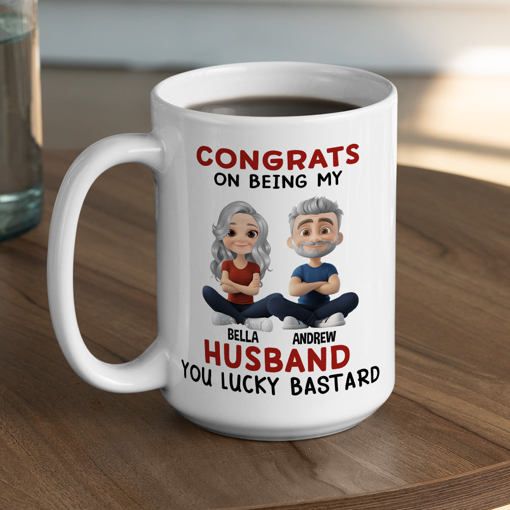Custom Anniversary Keepsake Gifts For Couple • Being My Husband - Personalized Coffee Mug