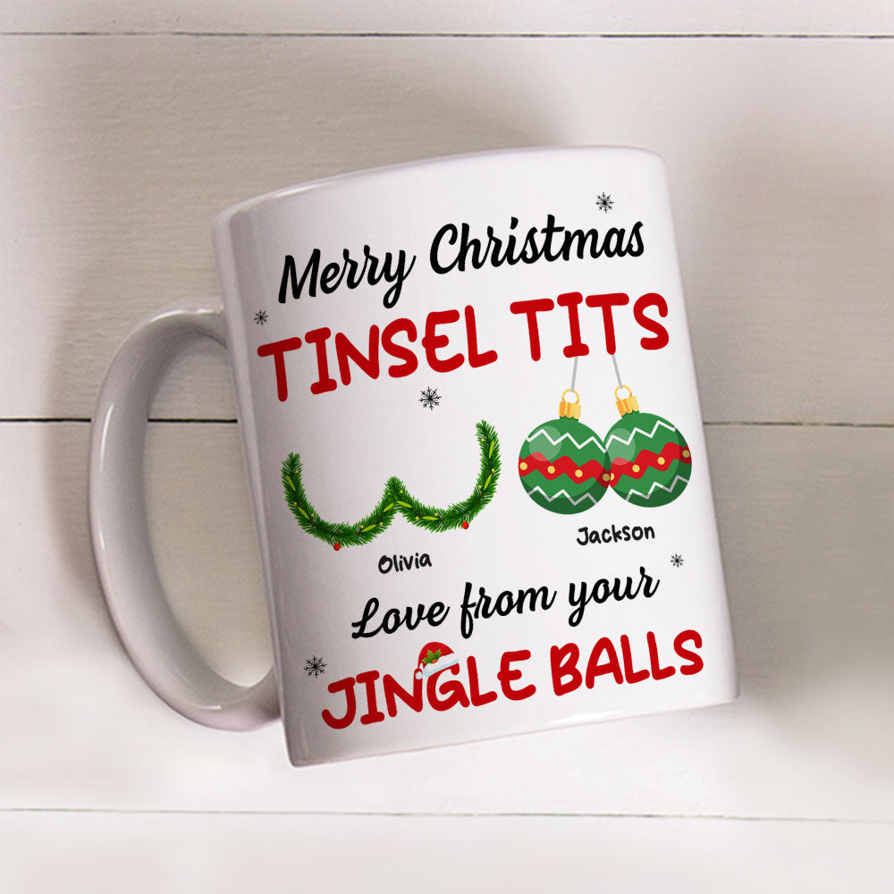 Custom Anniversary Keepsake Gifts For Couple • Jingle Balls - Personalized Coffee Mug