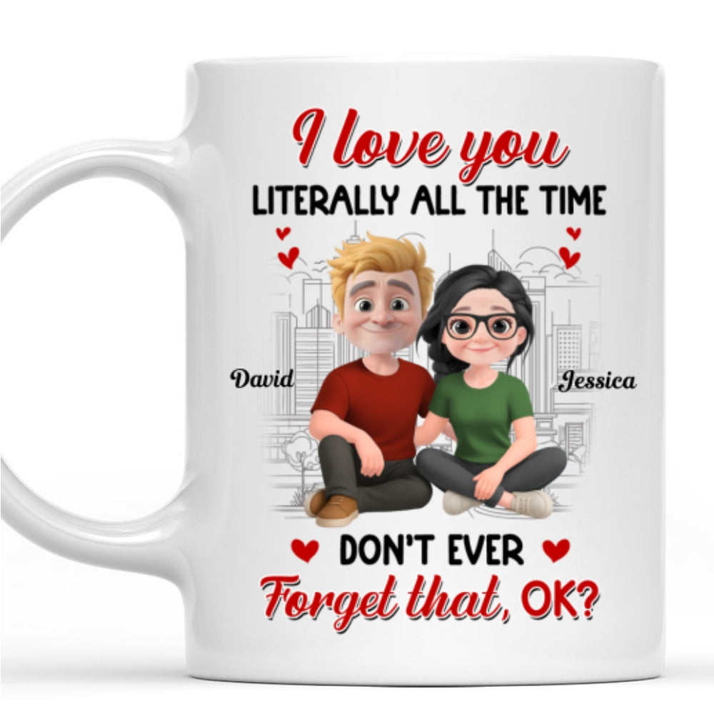 Custom Anniversary Keepsake Gifts For Couple • My Love Never Takes Breaks - Personalized Coffee Mug