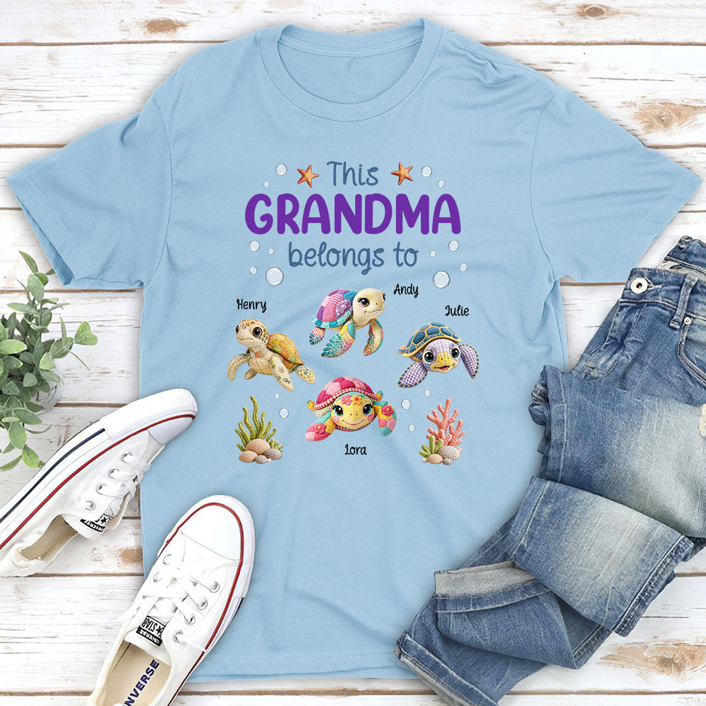 Custom Mother's Day Gift for Mom & Grandma • Little Turtle Of Nana - Personalized Shirt