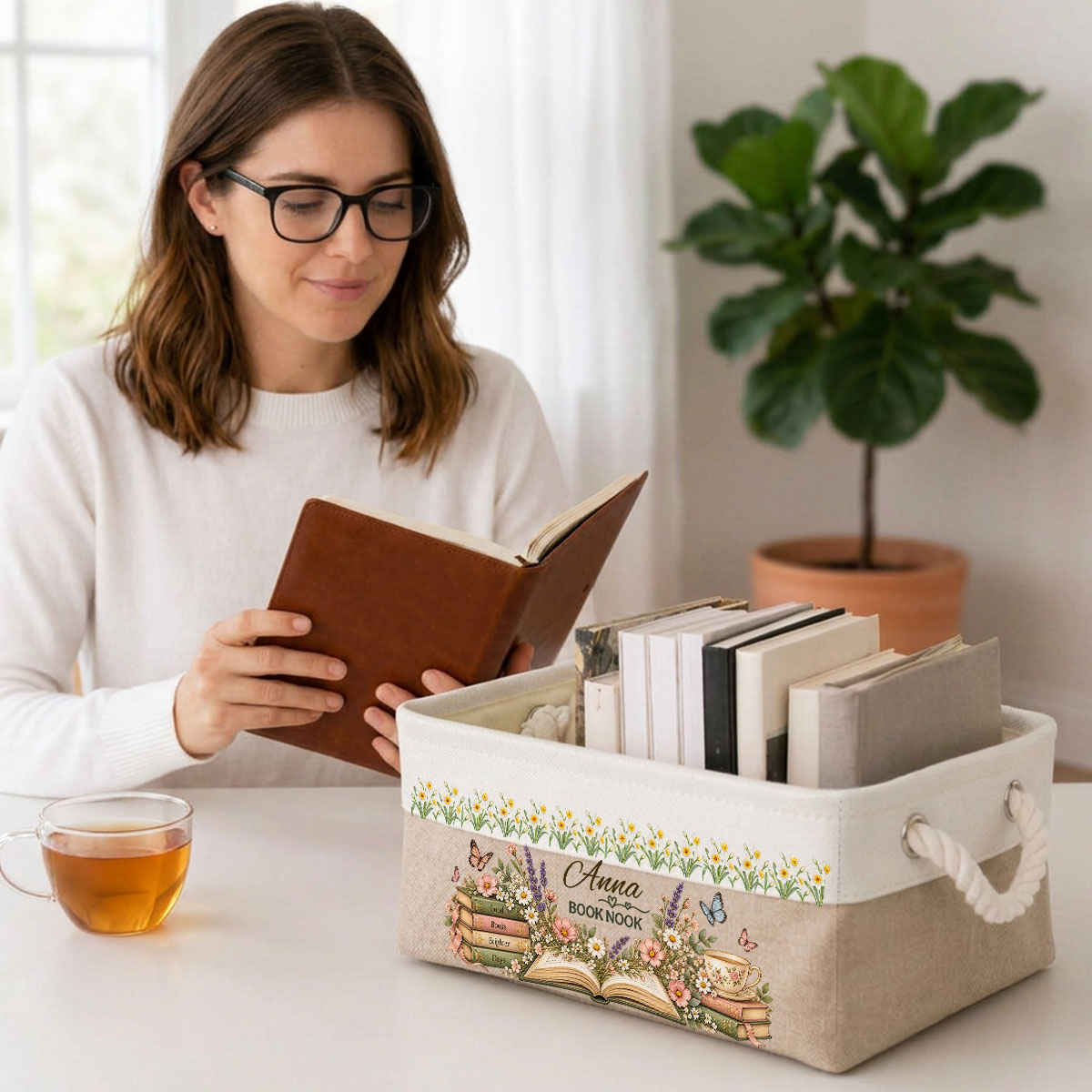 A Shelf Full Of Love - Personalized Storage Basket