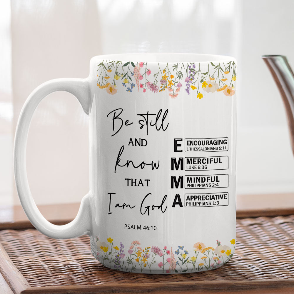 Custom Christmas & Birthday Gift for Daughter • Be Still - Personalized Coffee Mug