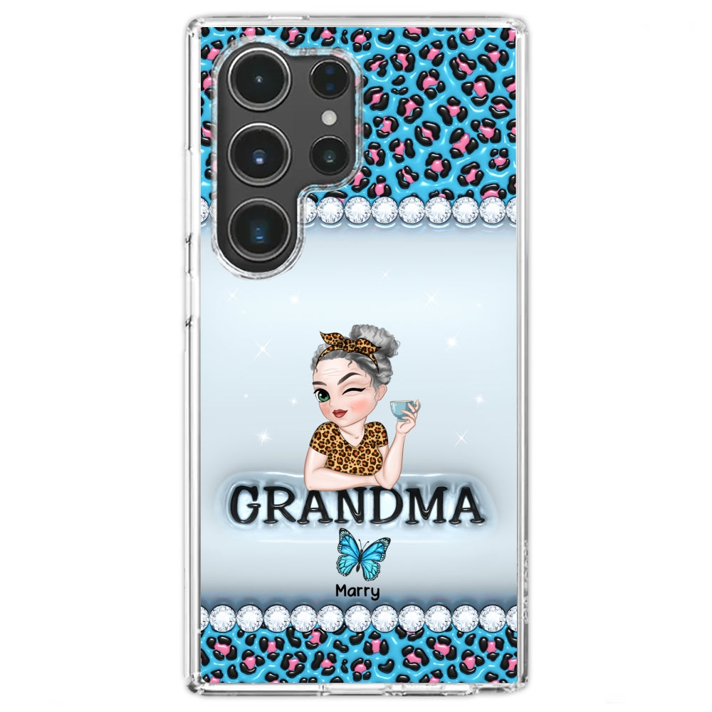 Grandma And Kids - Personalized 3D Inflated Effect Phone Case