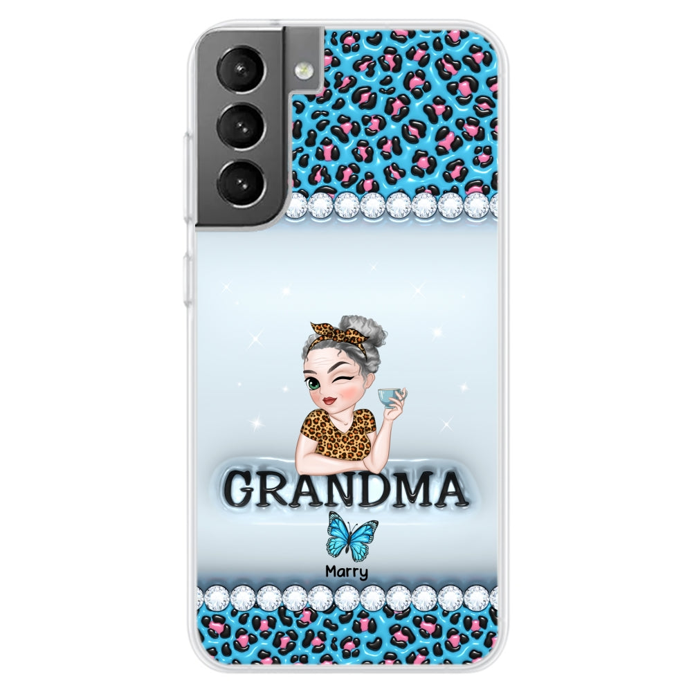 Grandma And Kids - Personalized 3D Inflated Effect Phone Case