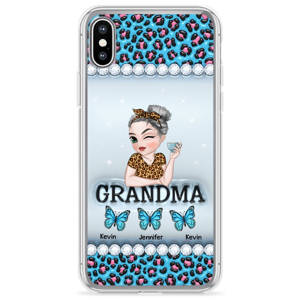 Grandma And Kids - Personalized 3D Inflated Effect Phone Case