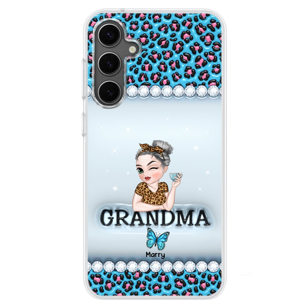 Grandma And Kids - Personalized 3D Inflated Effect Phone Case