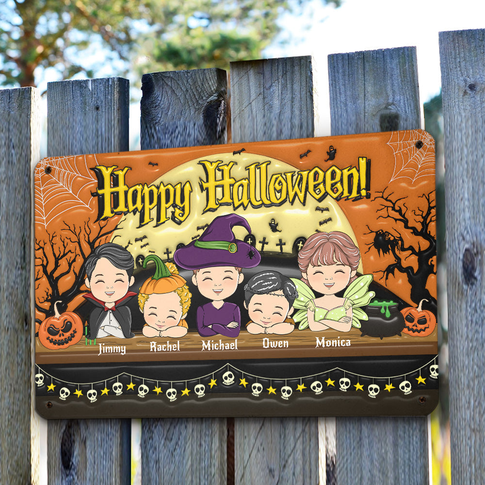 On Hallow Day - Personalized 3D Inflated Effect Metal Sign