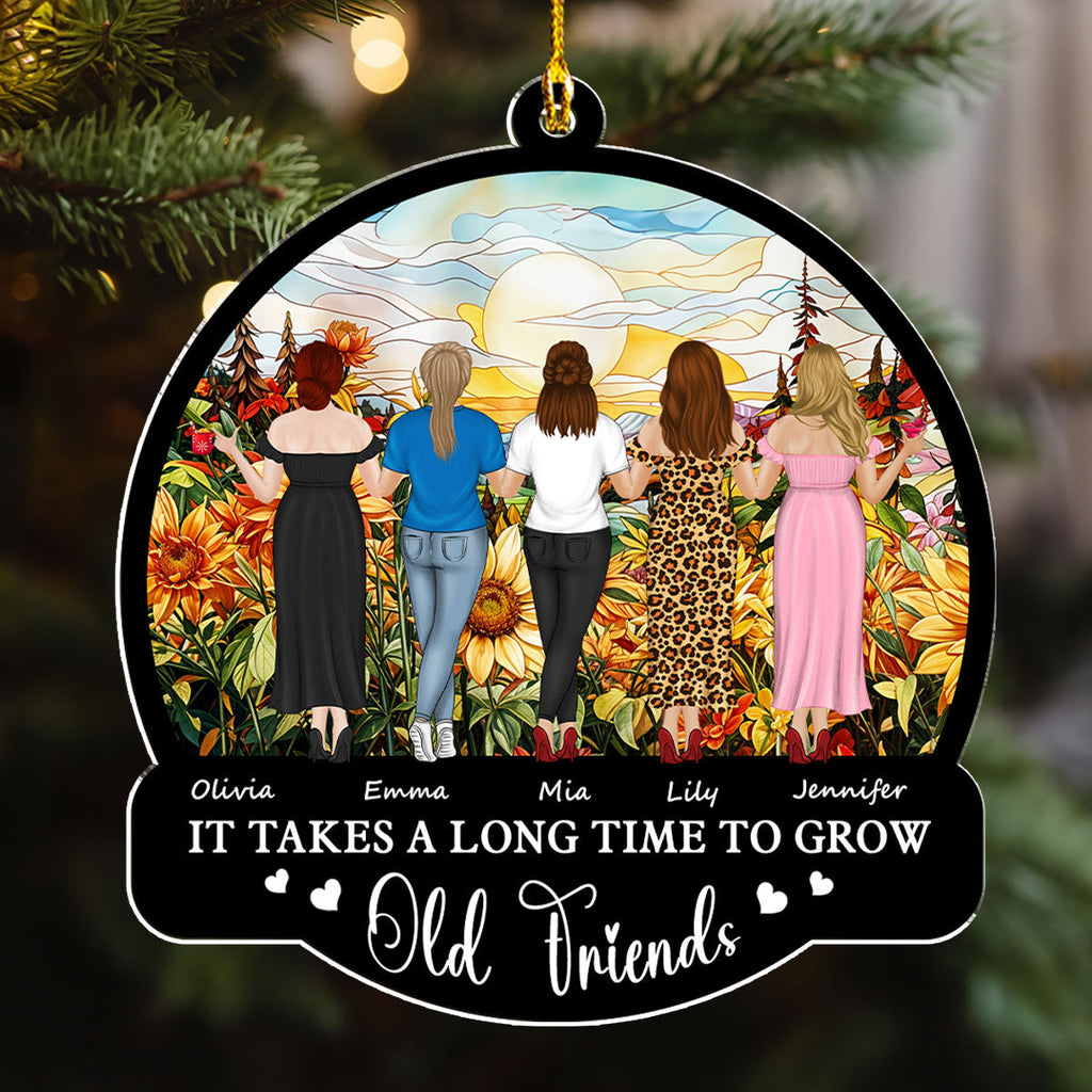 Custom Friendship Christmas Ornament, Best Friend Gift •  Best Friends For Life - Personalized Acrylic Ornament