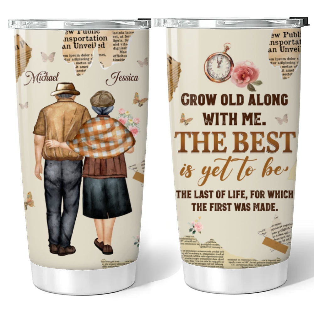 Grow Old With You - Personalized Tumbler