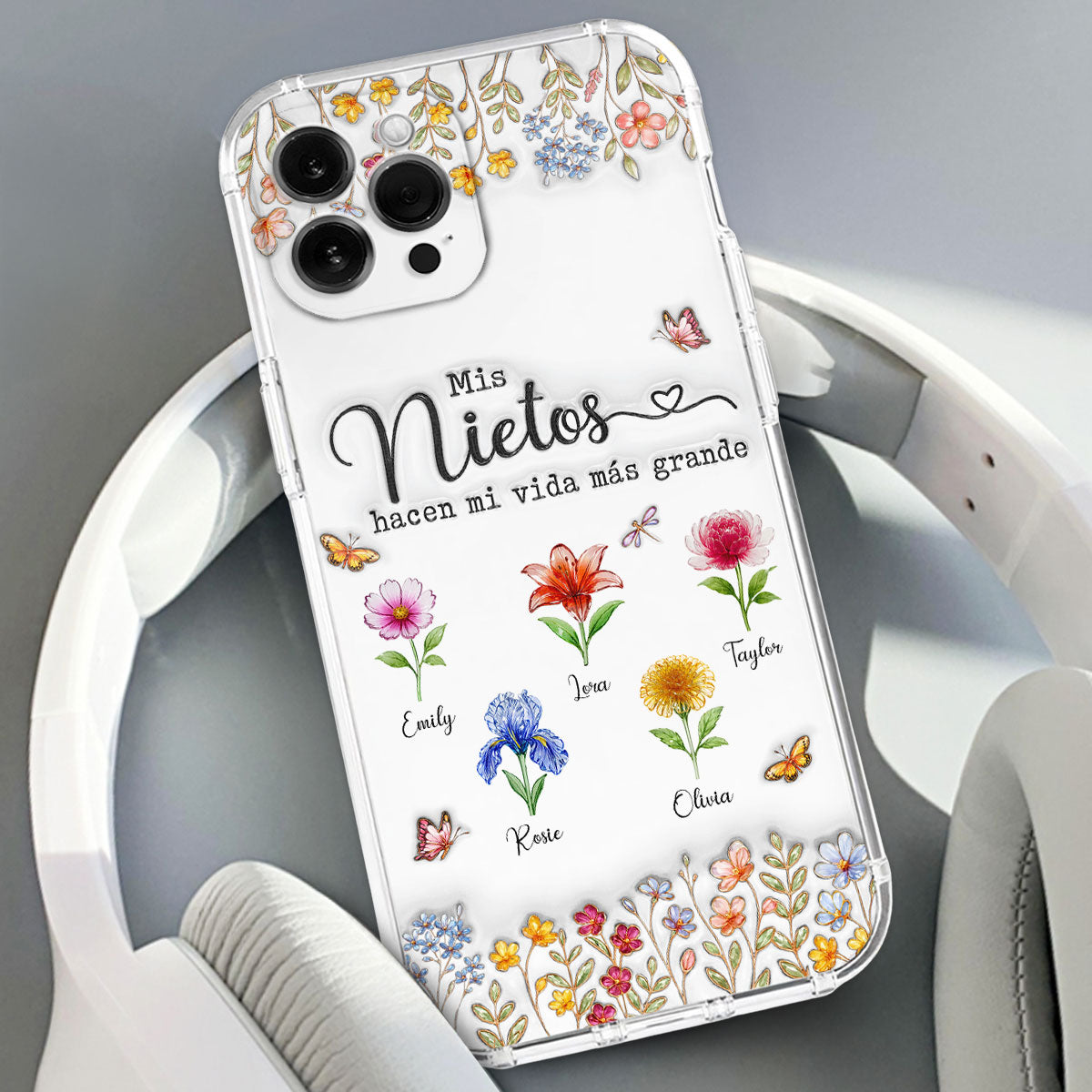 Haz la vida más GRANDE con NIÑOS adorables - Funda de móvil personalizada con efecto inflado 3D