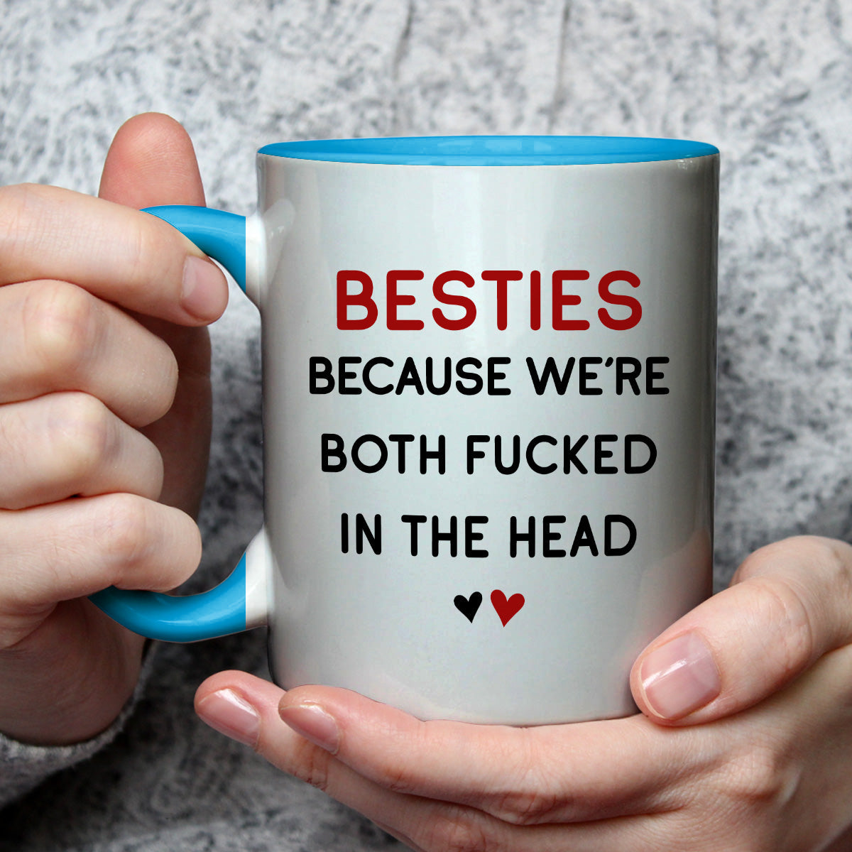 Custom Best Friend, Christmas & Birthday Friendship Keepsake Gift • We Are The Same - Personalized Accent Mug