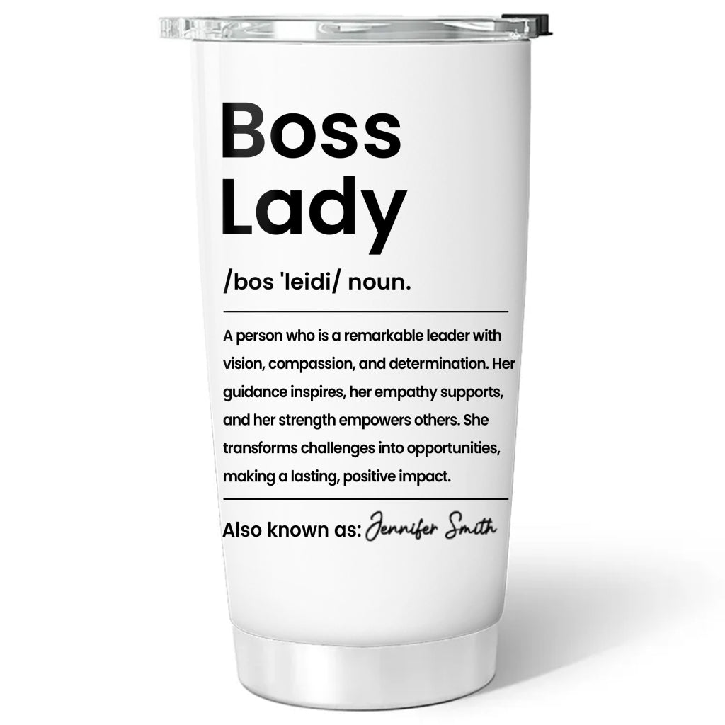Custom Christmas Birthday Team Appreciation Gifts For Coworker • Boss Lady 2 - Personalized Tumbler