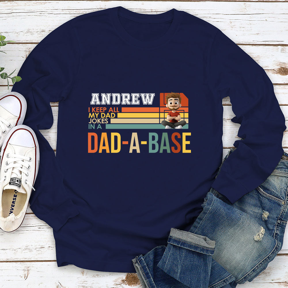 Custom Father's Day, Special Gift for Dad & Grandpa • Dad Jokes On File - Personalized Shirt