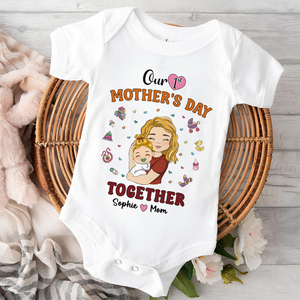 1st Mothers Day Together - Personalized Onesie