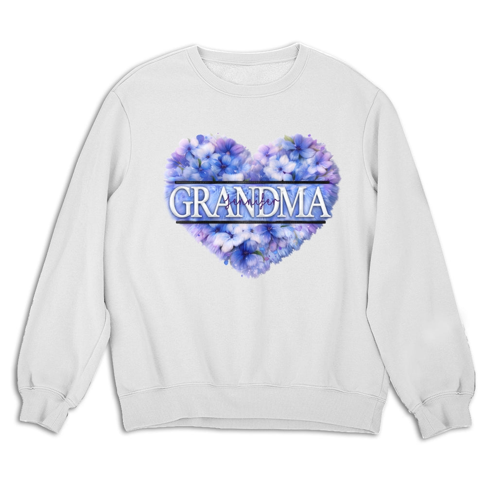 Custom Mother's Day Gift for Mom & Grandma • Grandma Birth Month Flower - Personalized Shirt