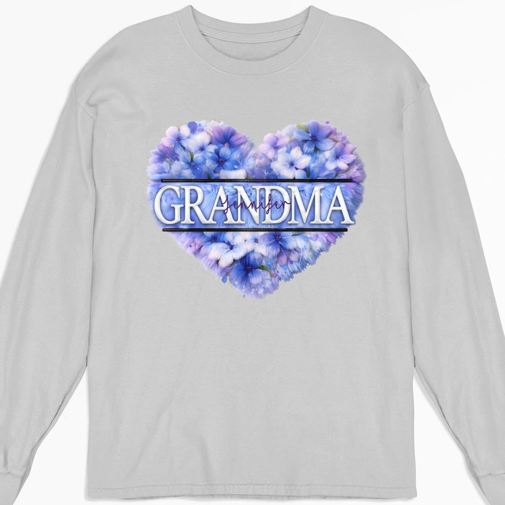 Custom Mother's Day Gift for Mom & Grandma • Grandma Birth Month Flower - Personalized Shirt