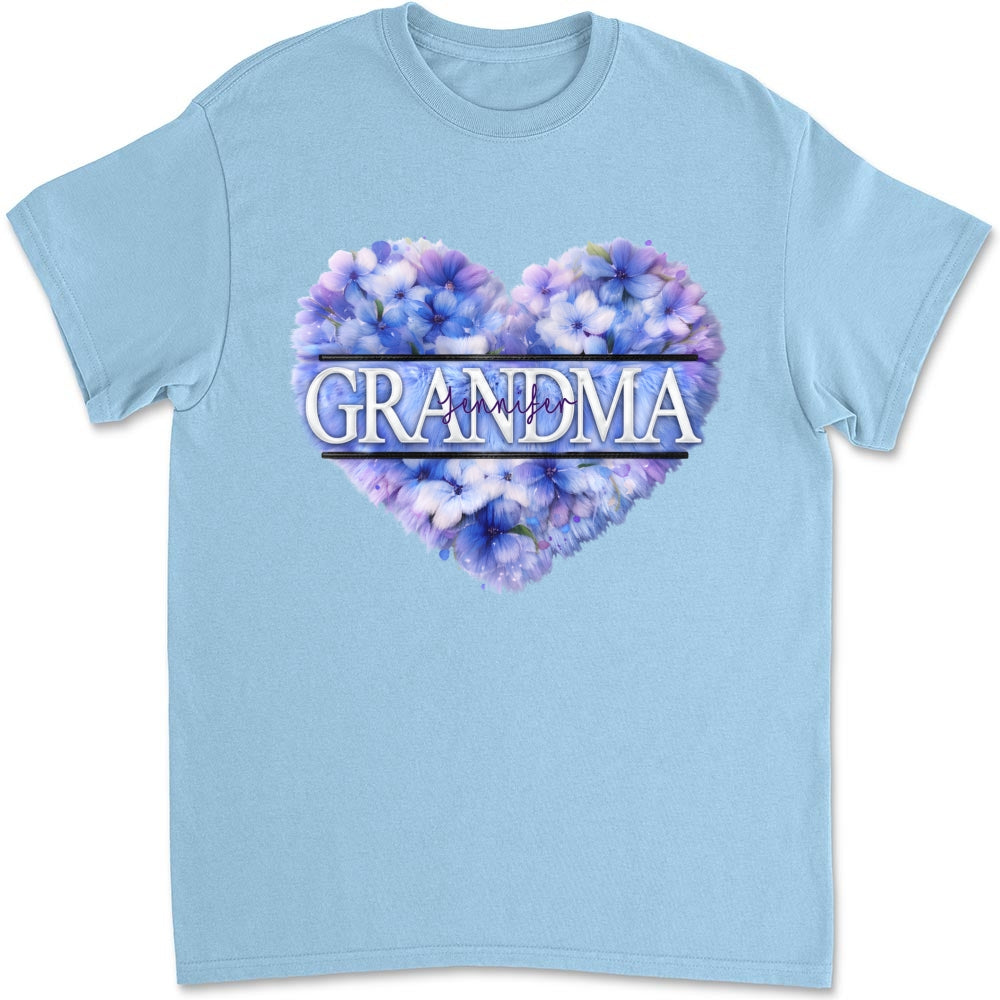 Custom Mother's Day Gift for Mom & Grandma • Grandma Birth Month Flower - Personalized Shirt