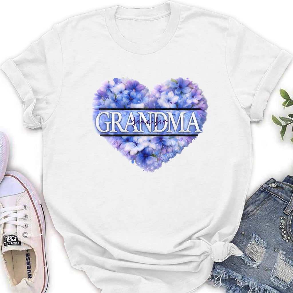 Custom Mother's Day Gift for Mom & Grandma • Grandma Birth Month Flower - Personalized Shirt
