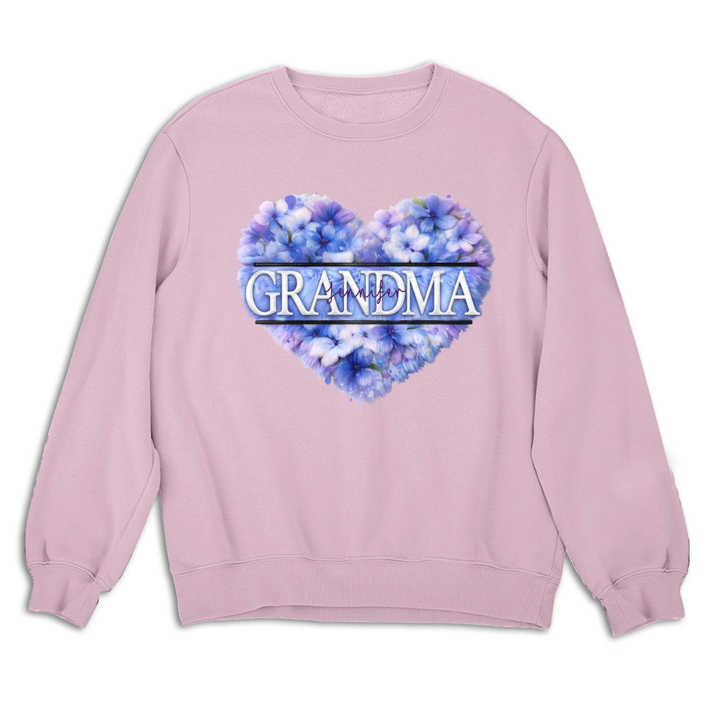 Custom Mother's Day Gift for Mom & Grandma • Grandma Birth Month Flower - Personalized Shirt
