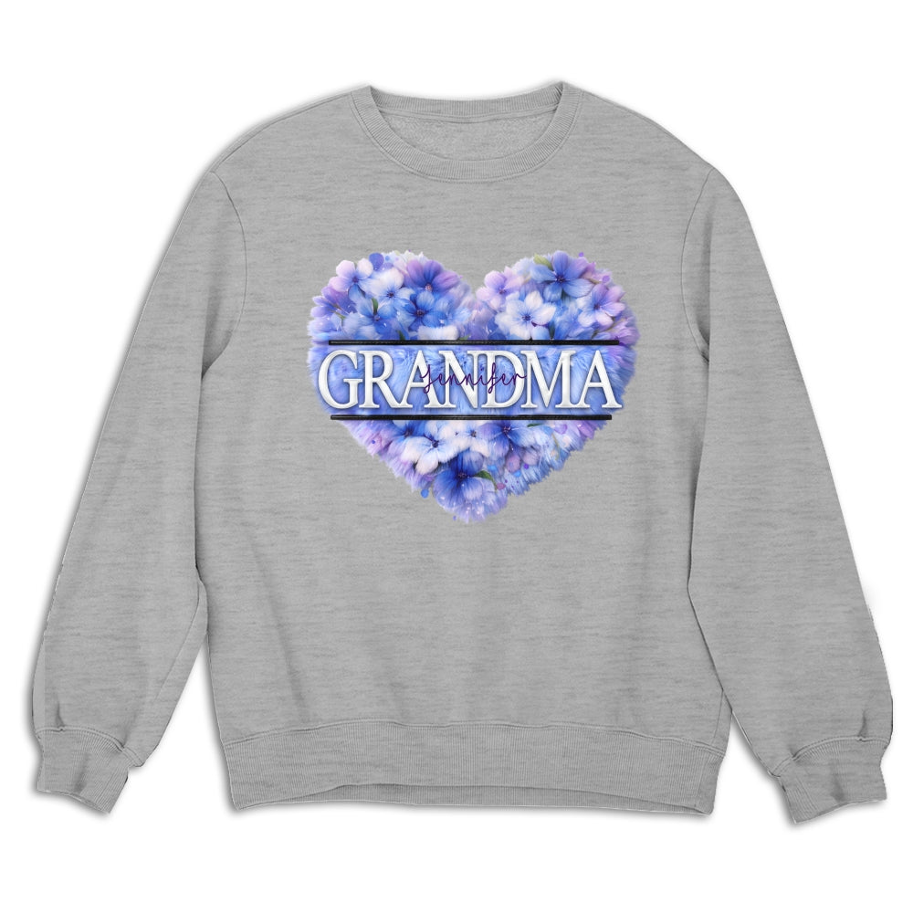 Custom Mother's Day Gift for Mom & Grandma • Grandma Birth Month Flower - Personalized Shirt