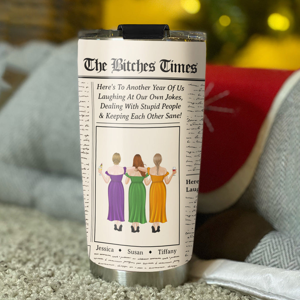 Custom Christmas Birthday Gifts For Best Friend • Keeping Each Other Sane - Personalized Tumbler