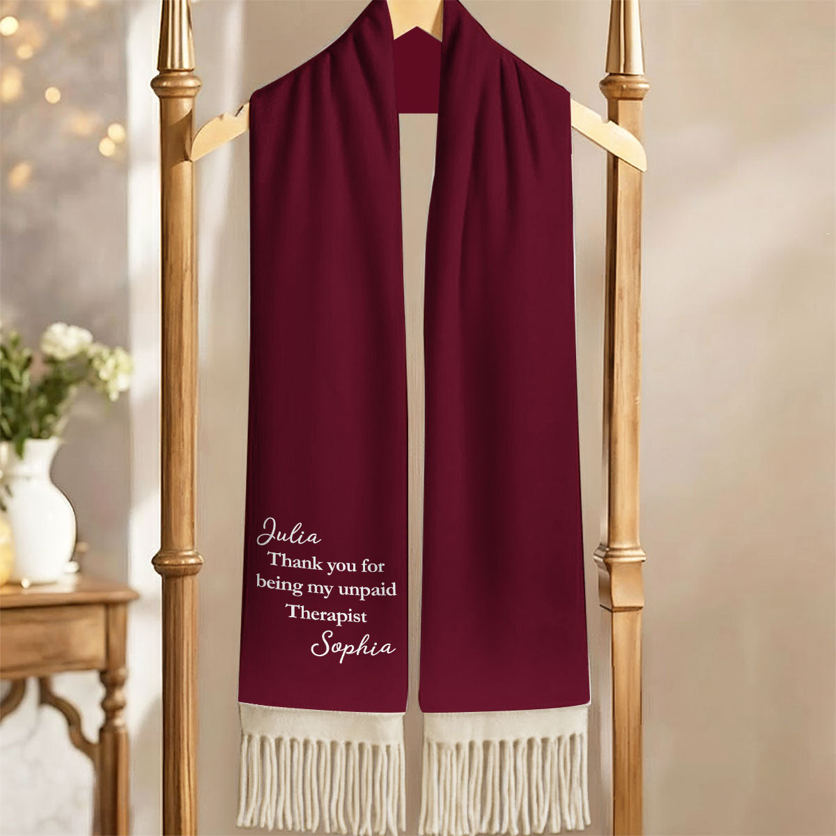 My Unpaid Therapist - Personalized Scarf