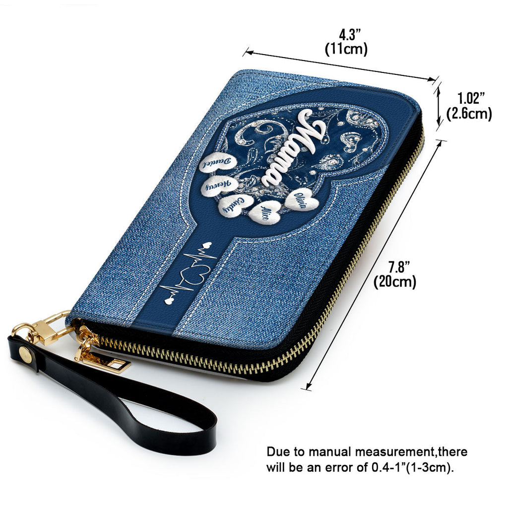 Grandma Fluffy Style - Personalized Leather Wallet
