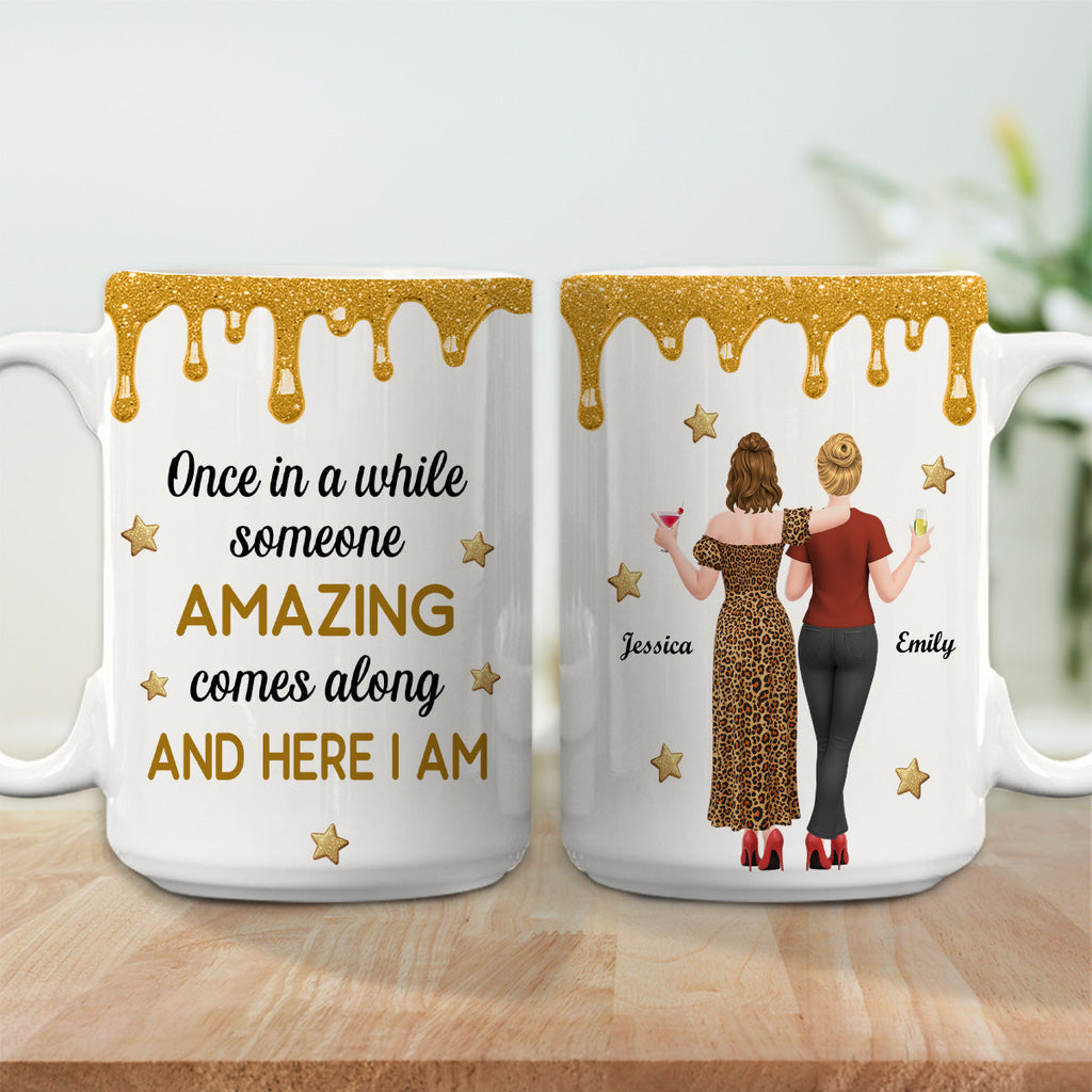 Custom Best Friend, Christmas & Birthday Friendship Keepsake Gift • Here I Am - Personalized Coffee Mug