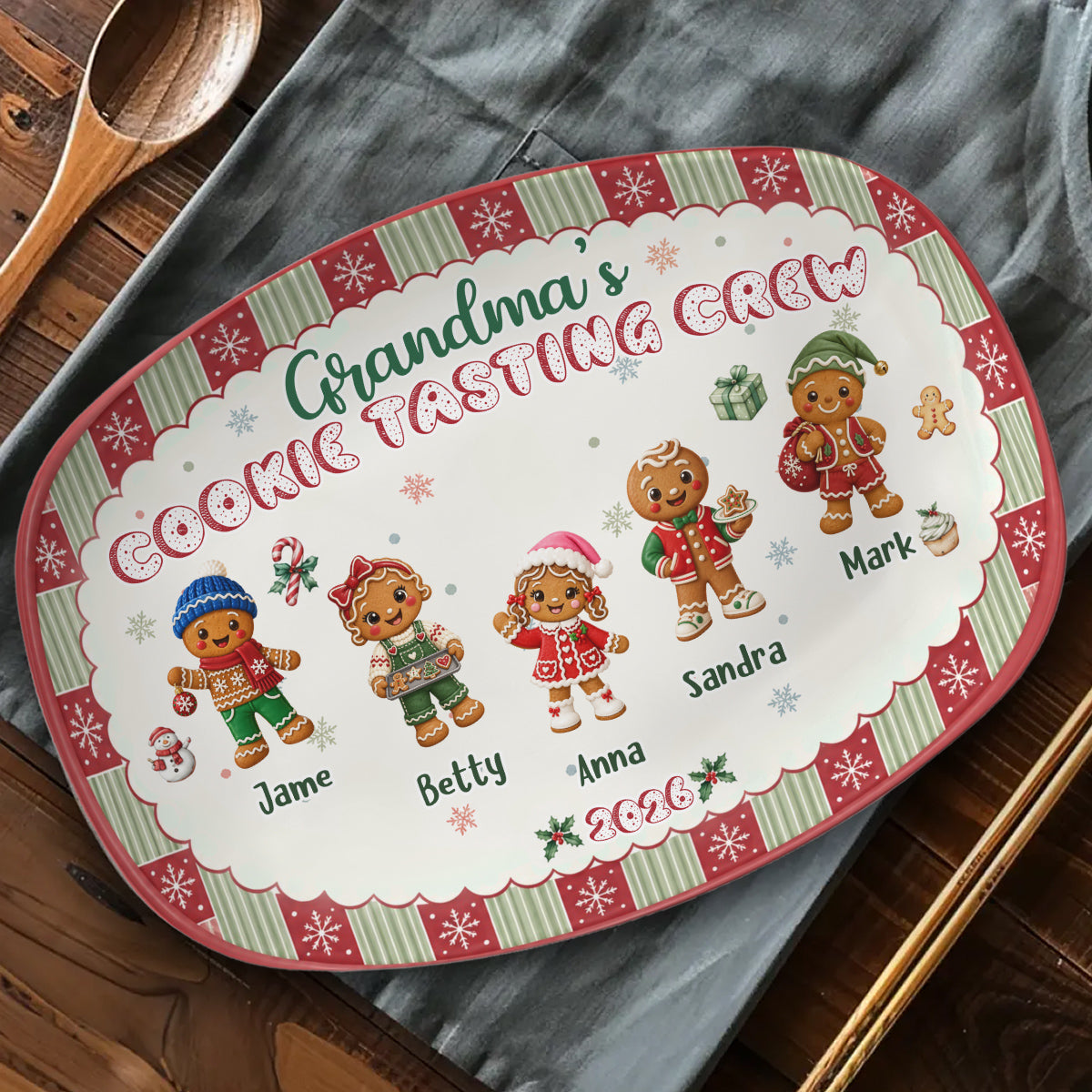 Christmas Baking Crew - Personalized Platter