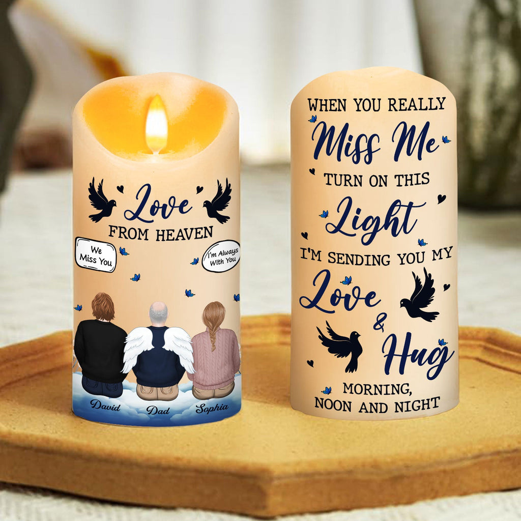 Love From Heaven - Personalized LED Candle