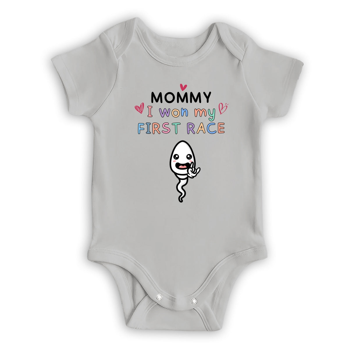 Mummy I Won First Race - Personalized Baby Onesie