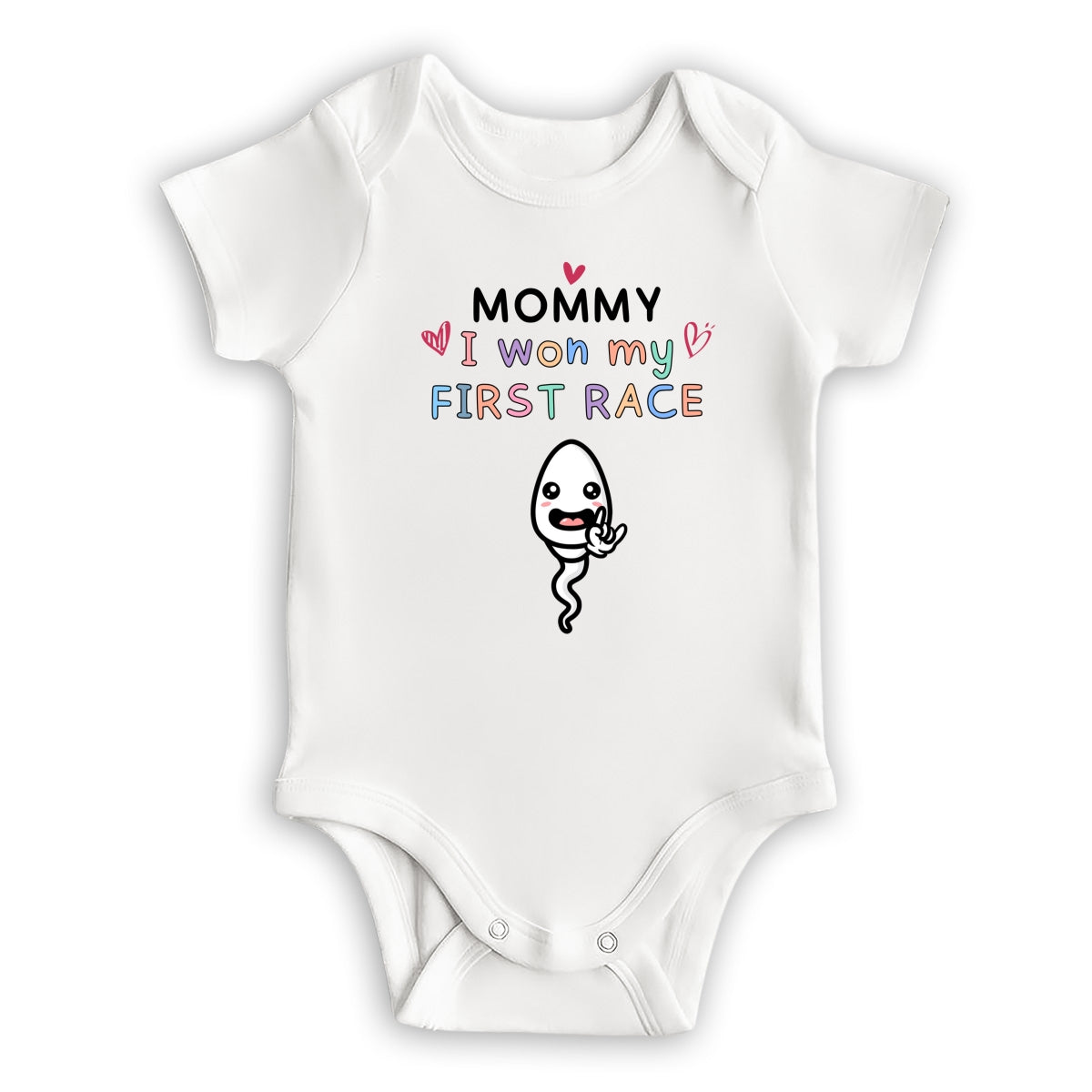 Mummy I Won First Race - Personalized Baby Onesie