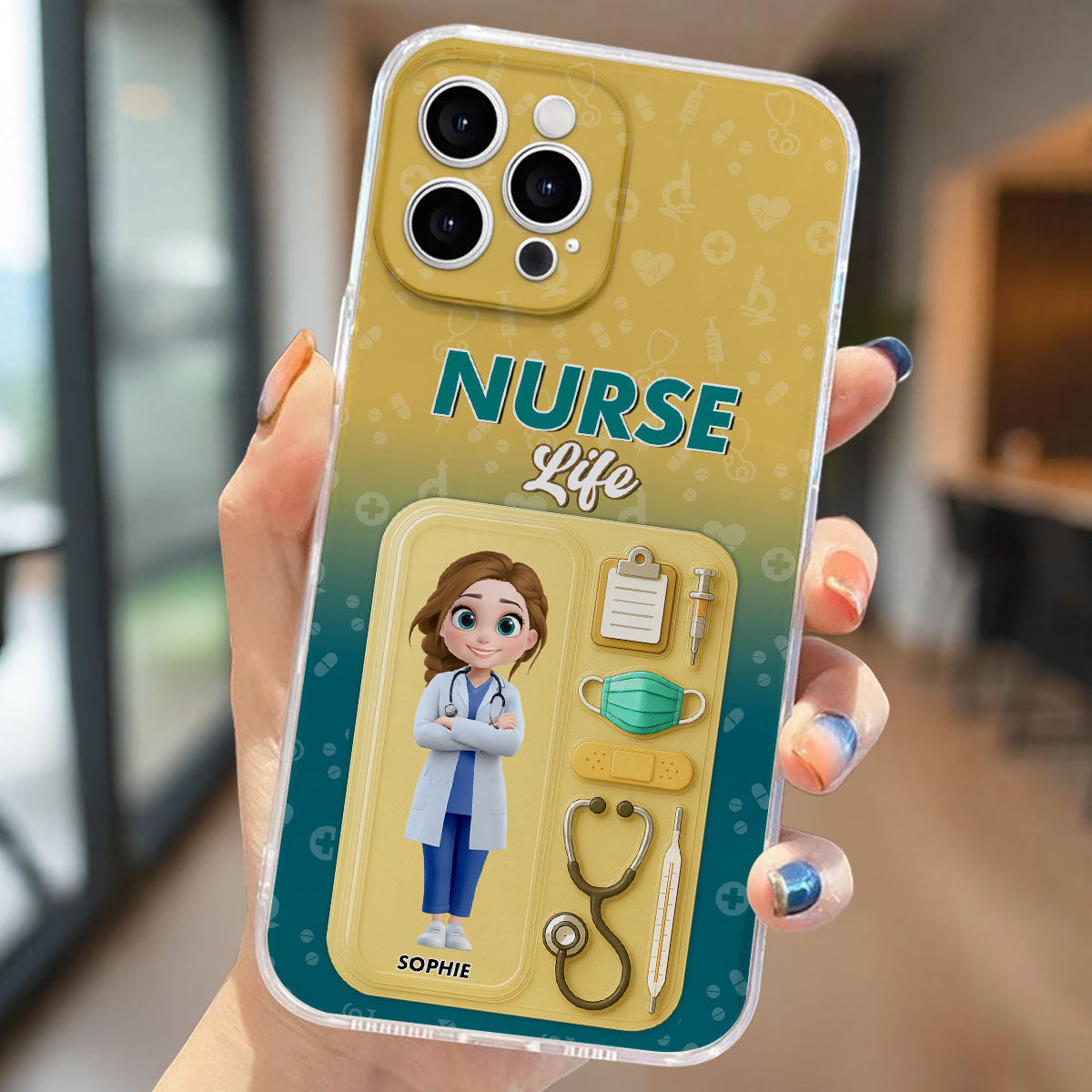 Proud Of Nurse Life - Personalized Phone Case
