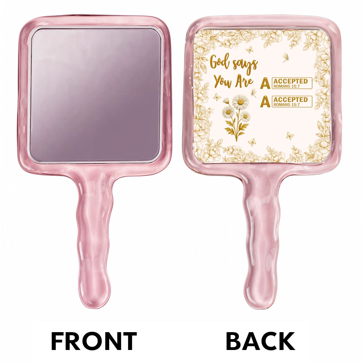 God Says You Are Bible - Personalized Handheld Mirror