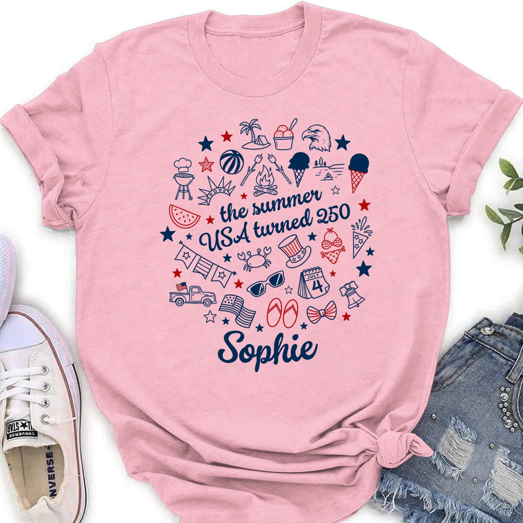 Custom Christmas & Birthday Keepsake Gift • Stars Stripes And Summer - Personalized Shirt