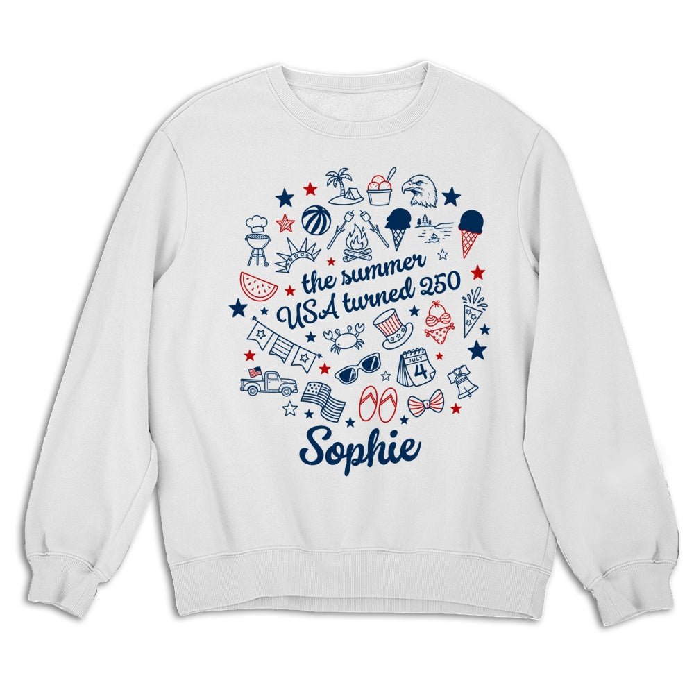 Custom Christmas & Birthday Keepsake Gift • Stars Stripes And Summer - Personalized Shirt