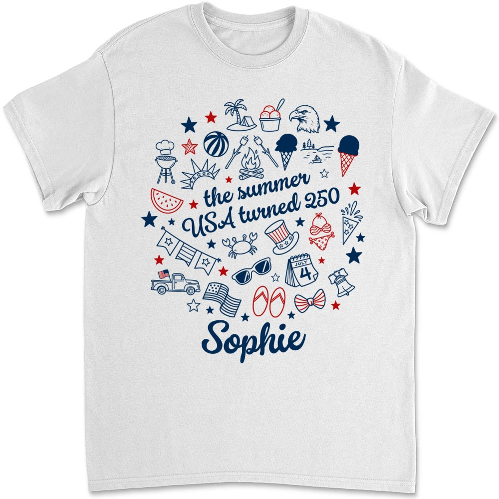 Custom Christmas & Birthday Keepsake Gift • Stars Stripes And Summer - Personalized Shirt