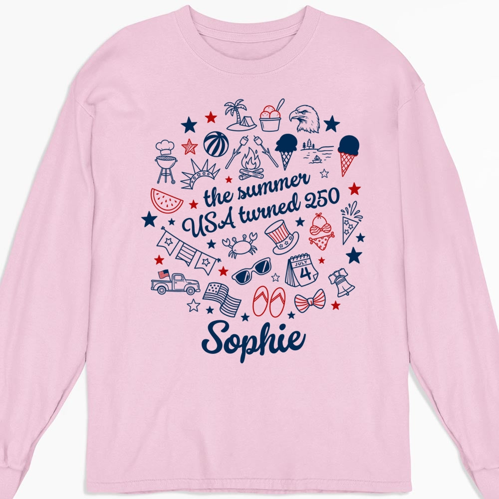 Custom Christmas & Birthday Keepsake Gift • Stars Stripes And Summer - Personalized Shirt