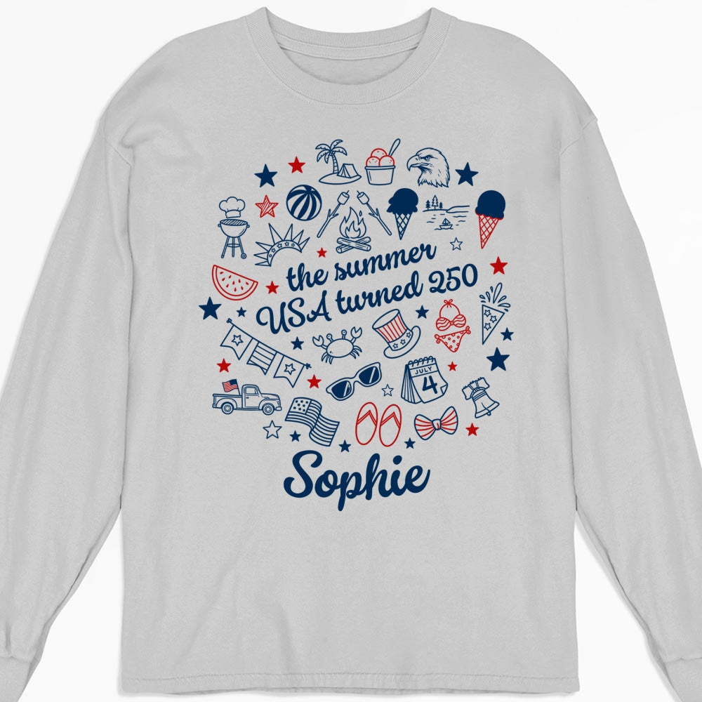 Custom Christmas & Birthday Keepsake Gift • Stars Stripes And Summer - Personalized Shirt