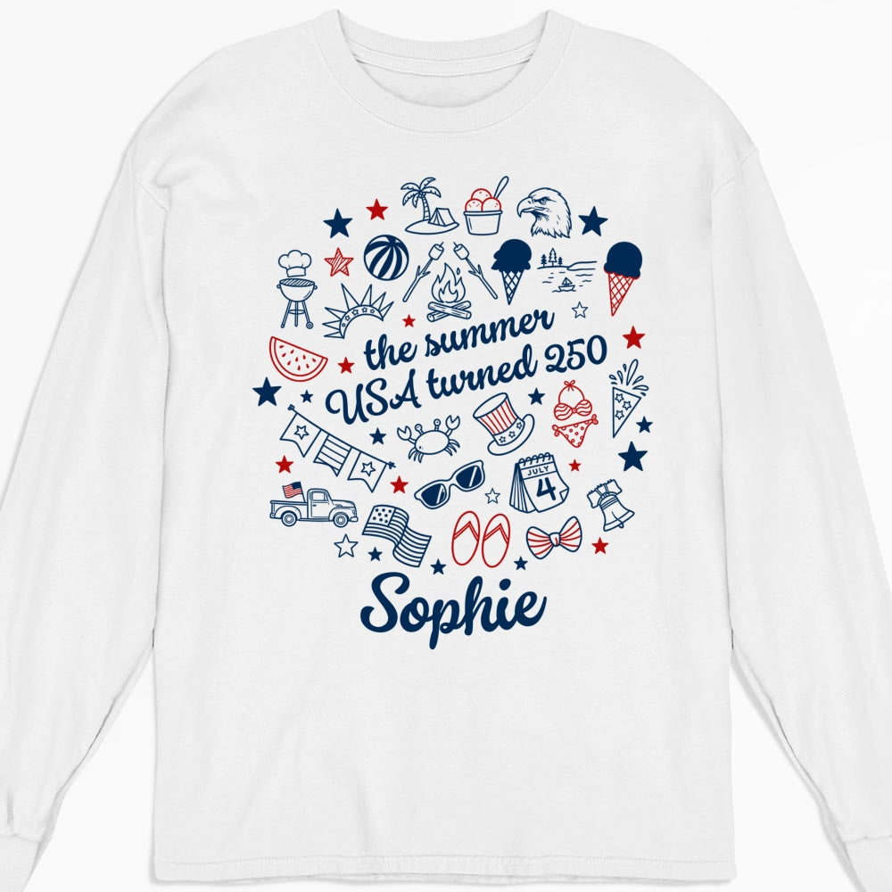 Custom Christmas & Birthday Keepsake Gift • Stars Stripes And Summer - Personalized Shirt