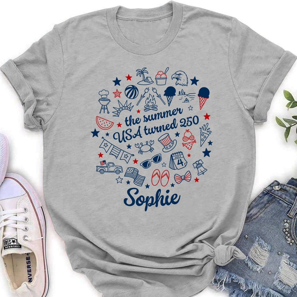 Custom Christmas & Birthday Keepsake Gift • Stars Stripes And Summer - Personalized Shirt