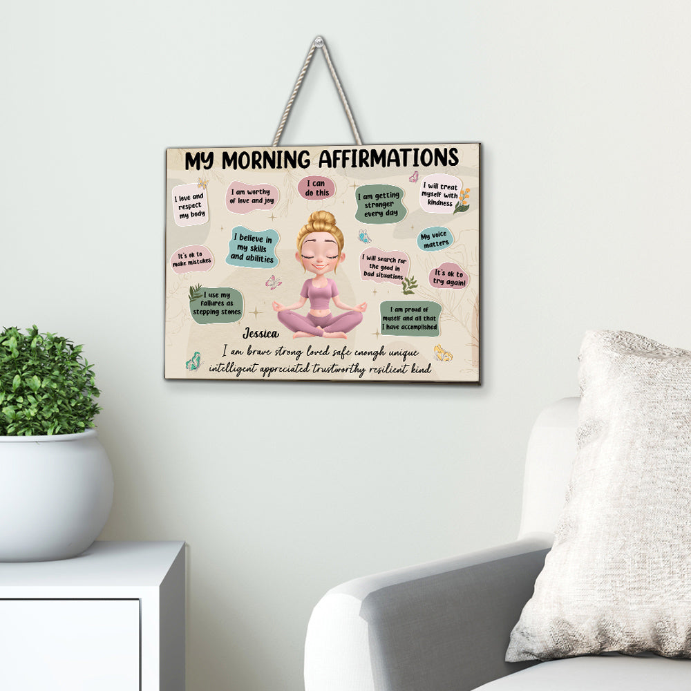 Custom Home & Wall Decor, Birthday & Christmas Gift • I Am Everything - Personalized Wood Sign
