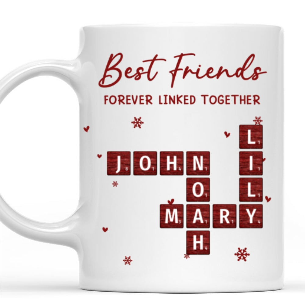 Custom Best Friend, Christmas & Birthday Friendship Keepsake Gift • Bound By Memories And Laughter - Personalized Coffee Mug