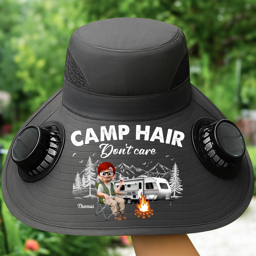 Camp Hair - Personalized Solar Fan Hat